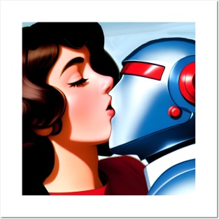 robot love Posters and Art